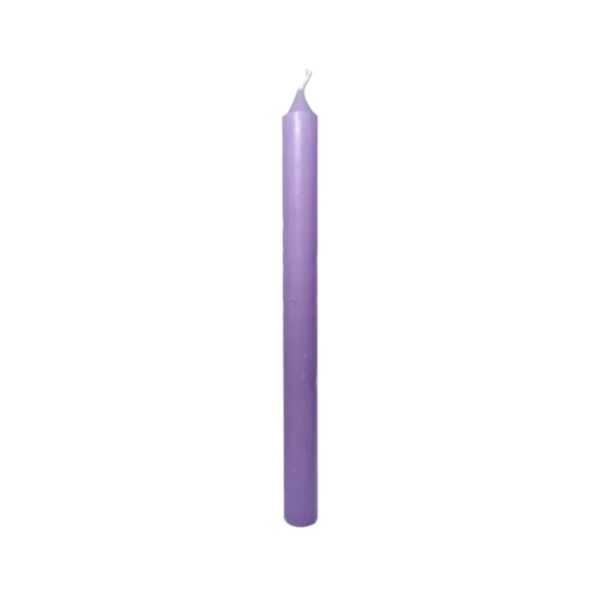 Vela Palito - 18 cm - Lilás - Unidade