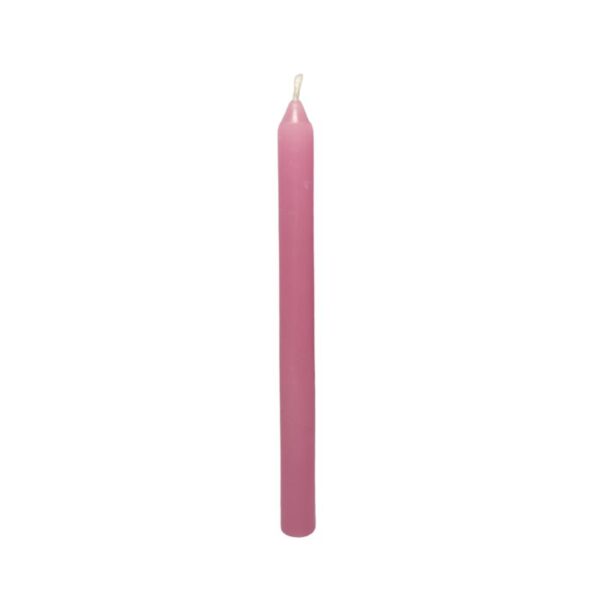 Vela Palito - 18 cm - Rosa - Unidade