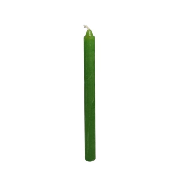 Vela Palito - 18 cm - Verde Claro - Unidade