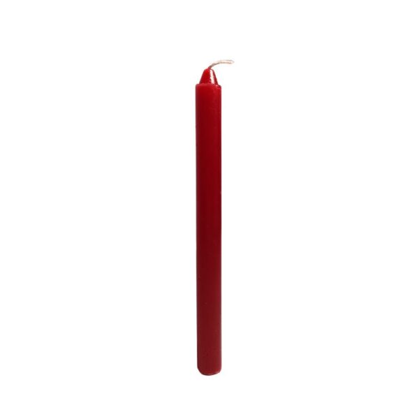 Vela Palito - 18 cm - Vermelha - Unidade