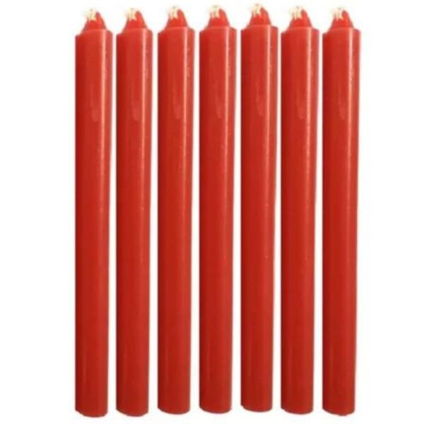 1 Kg de Vela Palito Vermelha 18 cm ( 32 Unidades )